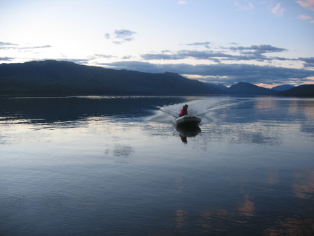 Northern BC - With our travel Zodiac